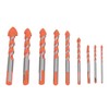 9Pcs Masonry Drill Bits Set Cemented Carbide Industrial Strength Carbide