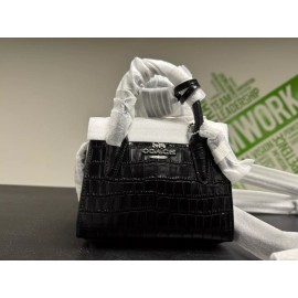 Coach New Andrea Mini Carryall Croc Crossbody Bag CR209
