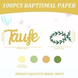 VEHYEGOI 100 Pieces Decorative Confetti, Party Tosses, Table Decorations, Confetti, Christening Decorations, Party Decorations