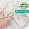 Freletry 8 PCS 8"x10"/20x25cm Drawstring 100% Cotton Muslin Bags Reusable
