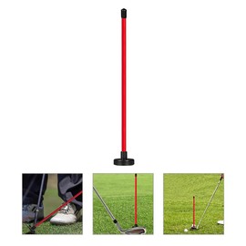 Sosoport Golf Alignment Sticks, Red Direction Stick Swing Training Aid Equipment Trainer Practice Rods Posture Corrector for Men Women Golfer Swinging