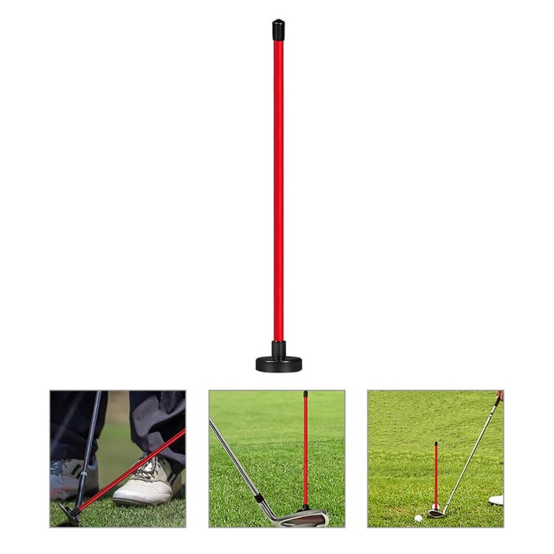 Sosoport Golf Alignment Sticks, Red Direction Stick Swing Training Aid