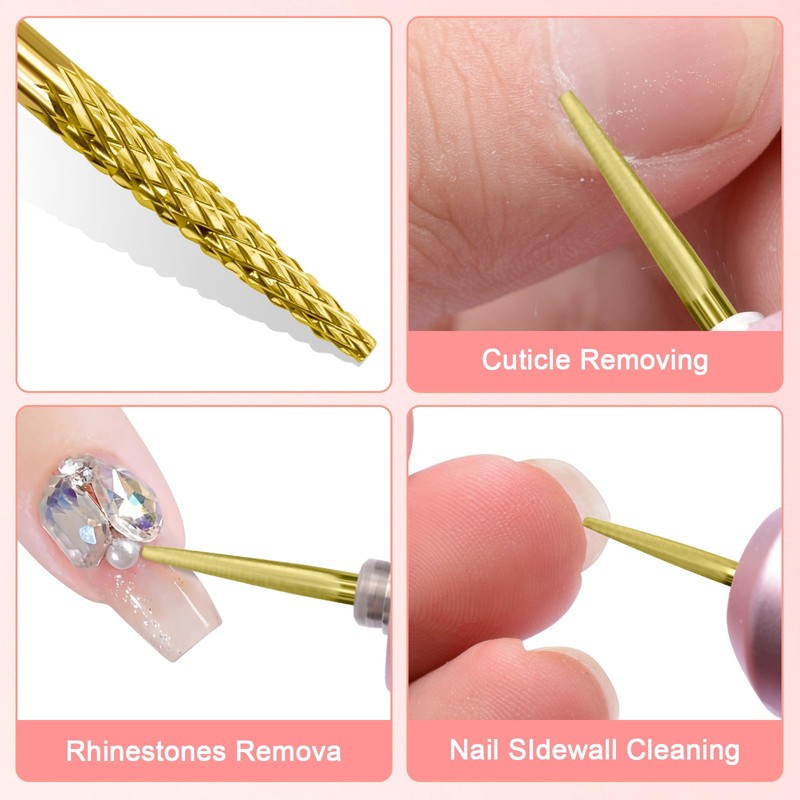CGBE Nail Cutter Attachments, 3/32 Inch Cutter Bit Needle Shape,