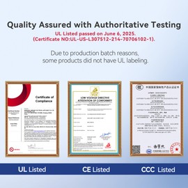 UL Listed (15Amp) 16mm 5/8'' Latching Push Button Switch Blue 110V-120V AC/DC Waterproof IP67 Power Button SPST with LED Angel Eye Head On Off with Wire Socket Plug