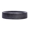 WENKO Polaris Jet Anthracite Ceramic Soap Dish Ideal for Hand