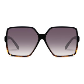 GRFISIA Square Oversized Sunglasses for Women Men Flat Top Fashion Shades