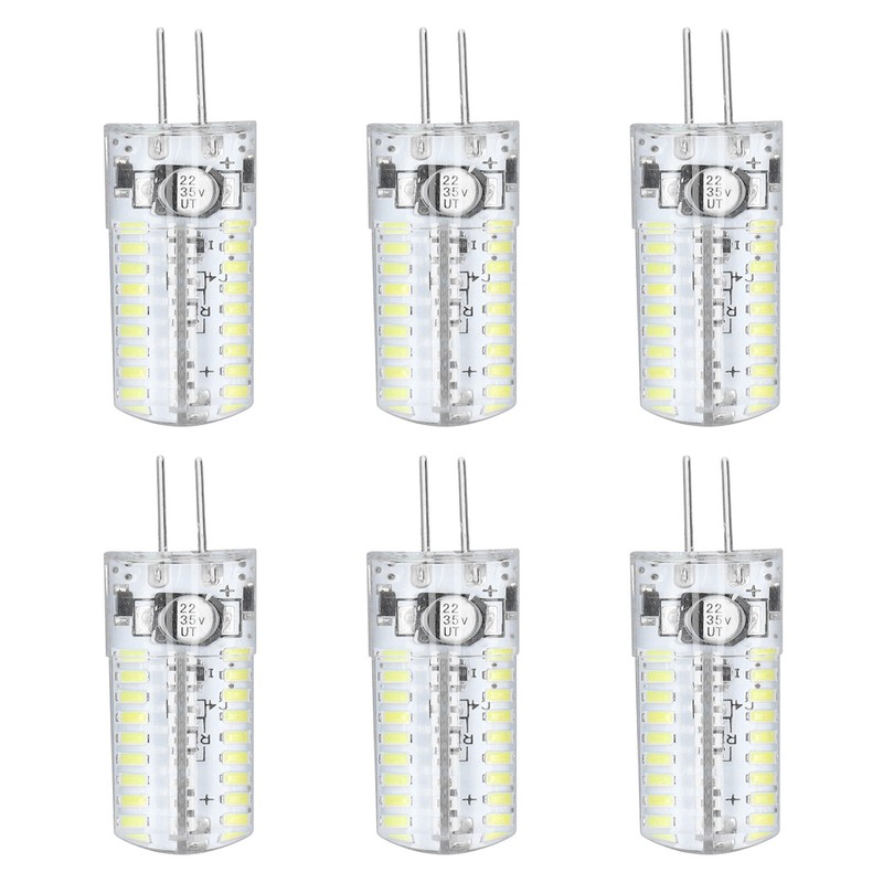 6 Pcs G4 LED Bulbs Bi Pin Base Light Bulbs