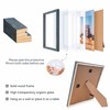 11x14 Hanging Picture Frames,Solid Wood,Not Glass,Display Pictures 5x7,8x10 with Mat