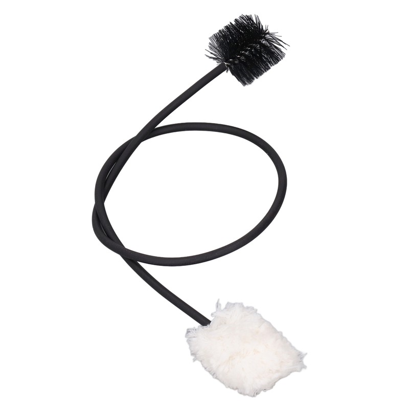 Saxophone Neck Cleaning Brush 50cm Bendable Metal Cotton Thread and