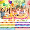 KUCLIN 100 Pieces Students Inspirational Silicone Wristbands Motivational Quotes Rubber