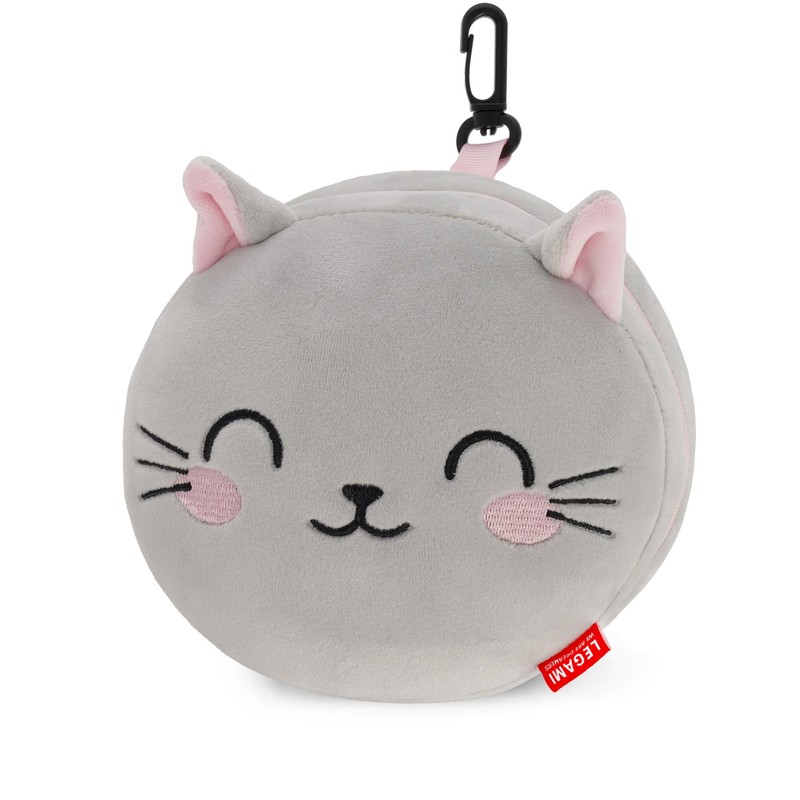 Legami - Travel Pillow with Night Mask, KittyZip Closure, Space