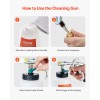 High-Pressure 6-9.2Bar Plastic Air Blow Gun for Car Washer 1L