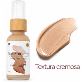 CEIBA Skin Smoothie Base-Corrector, Base de Maquillaje Hidratante Ligera y Construible con Niacinamida, Ácido Hialurónico y Escualano, Acabado Natural Satinado, Vegana, 30 g, Tono 2.0 Medio Neutro