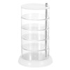 sourcing map Rotating Hair Accessories Organizer, 5-Layers Plastic Jewelry Holder,