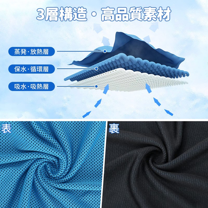 ZOEDO Cool Towel, Set of 3, Cooling Towel, Quick Drying