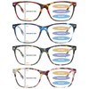 MAEOWN Progressive Multifocal Reading Glasses Blue Light Blocking Spring Hinge