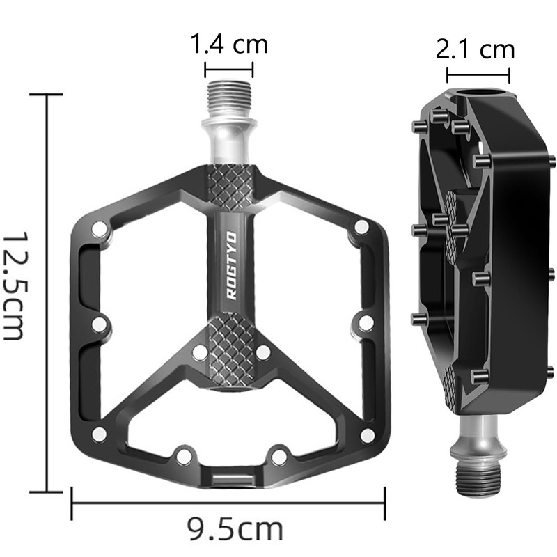 Road/Mountain Bike Pedals - 3 Bearings Bicycle Pedals - 9/16”
