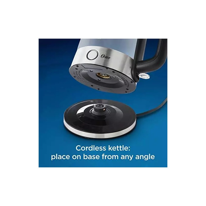 Mr. Coffee Oster 1.7L (7-Cup) Illuminating Glass Kettle with LED
