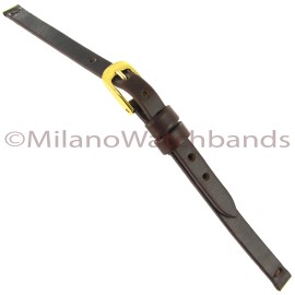 Glam Rock 6mm Glam Rock High Quality Brown Genuine Leather Flat Unstitched Watch Band NB