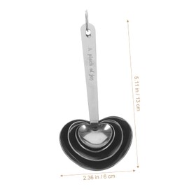 ULTECHNOVO 4pcs Stainless Steel Measuring Spoons Set for Liquid Dry Ingredients Engraved Scales Easy to Clean Kitchen Measuring Tool for Cooking Baking