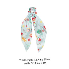 Ipetboom 12 Pack Christmas Hair Accessories Stylish Ribbon Hair Ties Fashionable Print