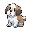 Yoonek Graphics Saint Bernard Dog Vinyl Decal Sticker for Car,
