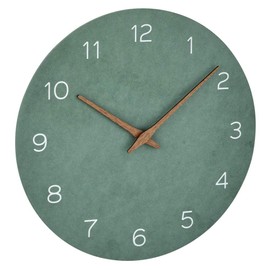 TFA Dostmann 60.3054.04 Analogue Wall Clock, Wood Effect, Quartz Movement