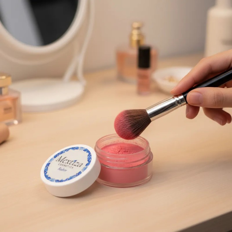 Rubor En Polvo Mineral Mextiza Sfp 10 Rubor Natural Noche