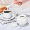 Ursword Iridescent Sugar Bowl with Lid and Spoon, Ceramic Sugar