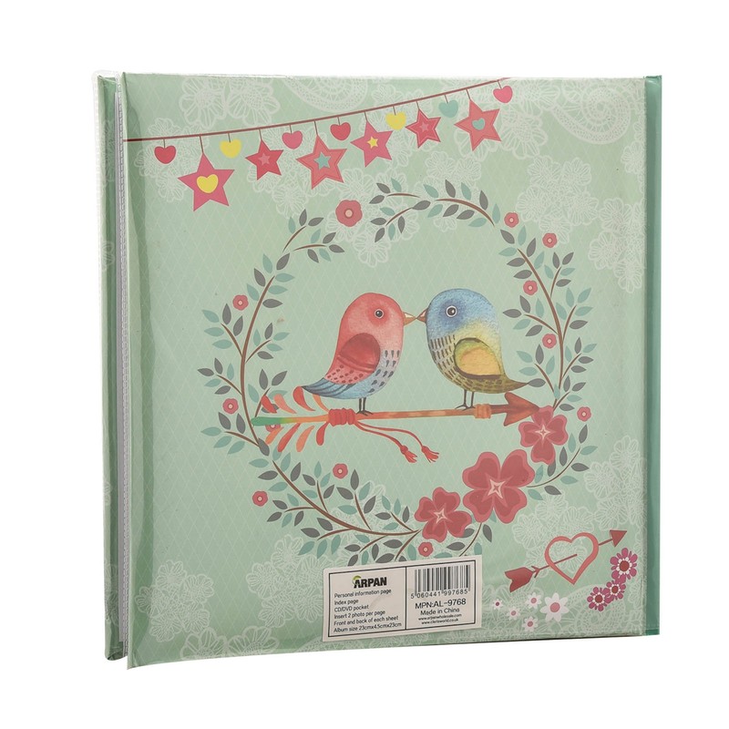 Arpan Vintage Bird Photo Album Slip In Case Memo Album