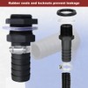 Water Butt Connector Kit, 1m Flexible Connection Hose, 2PCS Water