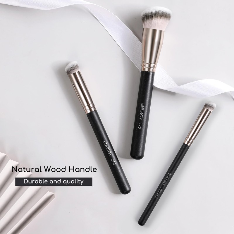 ENERGY Under Eye Concealer Brush Mini Flat Angled Kabuki for