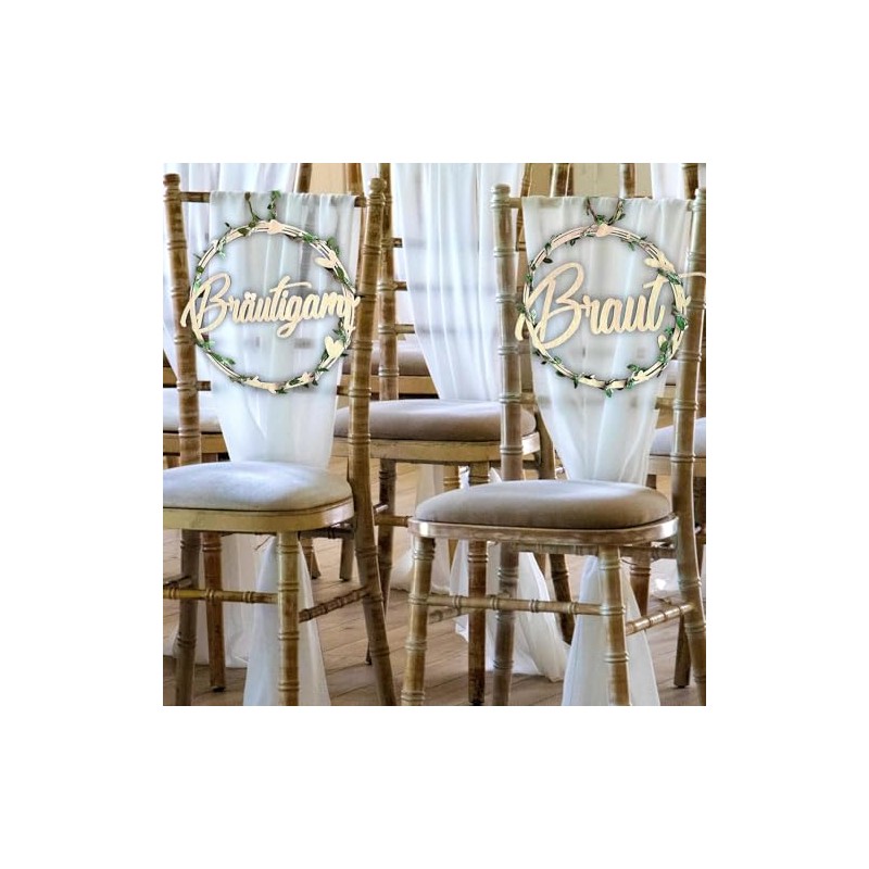 Chair Signs Chair Garland for Wedding From Now Forever Wedding