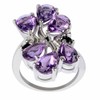 Orchid Jewelry 925 Sterling Silver Cluster Rings For Women -
