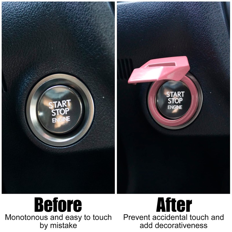 SINGARO Universal Engine Start Stop Button Cover, Car Power Control