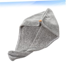 TOVINANNA Hair Drying Quick Drying Towel Bamboo Charcoal Absorbent Cap for Women Girls Soft Material for Everyday Use Grey