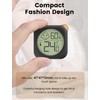 Compact Hygrometer Thermometer Indoor Digital Mini Ambient Room Temperature Monitor