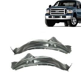 Vantage Auto Parts - Front Fender Liner Compatible with Ford F-Series Super Duty 1999-2007 | DIRECT REPLACEMENT | Right & Left Side | Plastic | 4C3Z16054AA 5C7Z16055AA | FO1246108 FO1247108