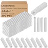 Lineshading 200 Pcs Expanding Plastic Screw Anchors 3/16" Hole White
