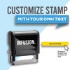 Infusion Custom Self-Inking Rubber Stamp - 17 Color Choices and