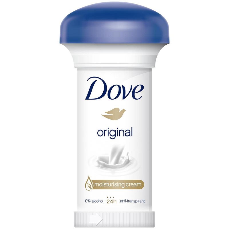 Dove 24h Antiperspirant Original Moisturising Cream 50ml, 6 Pack