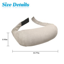 TNAIYH Car Headrest Neck Pillow, Suede Soft Comfortable Vehicle Seat Support Head Rest Pillow Cushion for Driving, Automotive Interior Accessories, Universal for SUV Sedan Truck (Beige)
