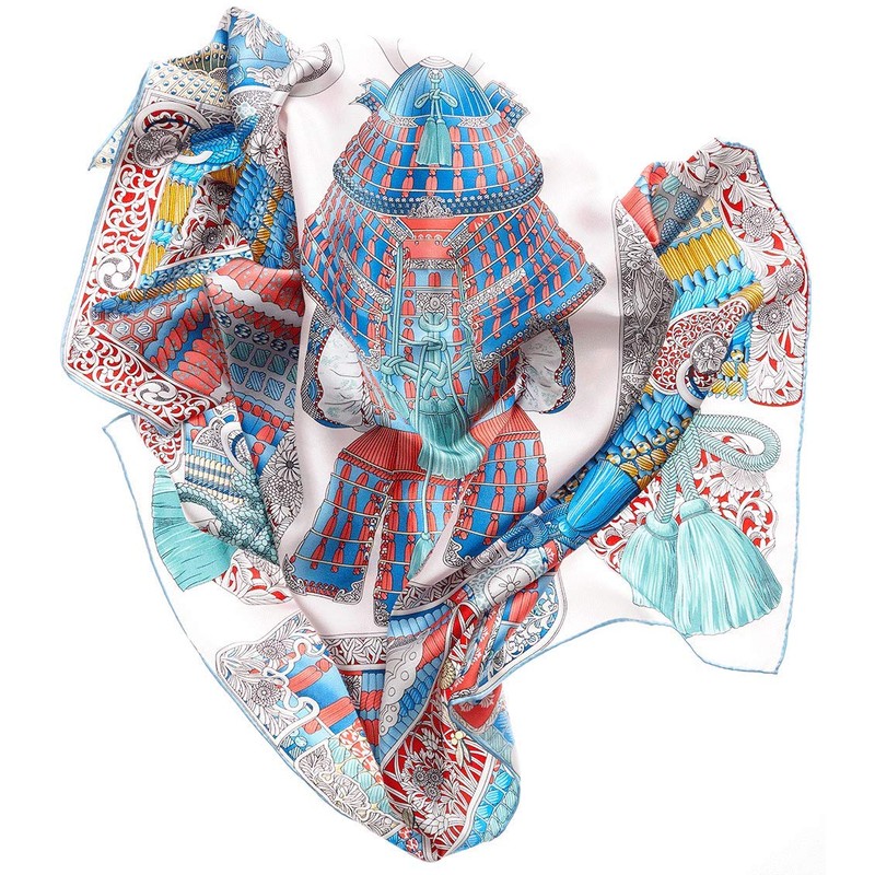 Modassori Women's Fashion Scarf Silk Hand Rolled Item Name Ginza