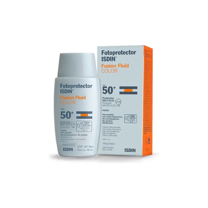 Isdin Fusion Fluido Color Con Ácido Hyaluronico 50fps