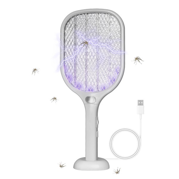 Lulant Electric Fly Swatter Rechargeable, Electric Bug Zapper Racket with