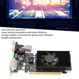 PUSOKEI GT210 1G 64bit Graphics Card, PCI Express 2.0 DDR2 Gaming Graphics Card, Computer Graphics Card for Gaming and Desktop