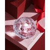 Kosta Boda Snowball Crystal Votive, 3.5" X 4.2"