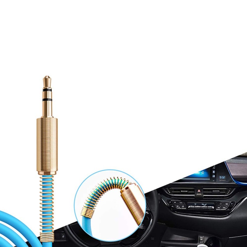 JacobsParts 2-Pack 3ft Aux Cable 3.5mm 1/8" Male to Male