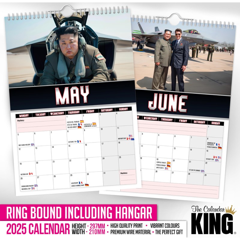 The Calendar King // Top Un - 2025 Wall Calendar