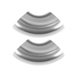 X AUTOHAUX 2 Pcs 1" OD 90 Degrees Mandrel Bend Elbow T316 Stainless Steel Exhaust Elbow Pipe Thickness 1.5mm/16GA Arc Length 2.48" for Car Exhaust Elbow Pipe